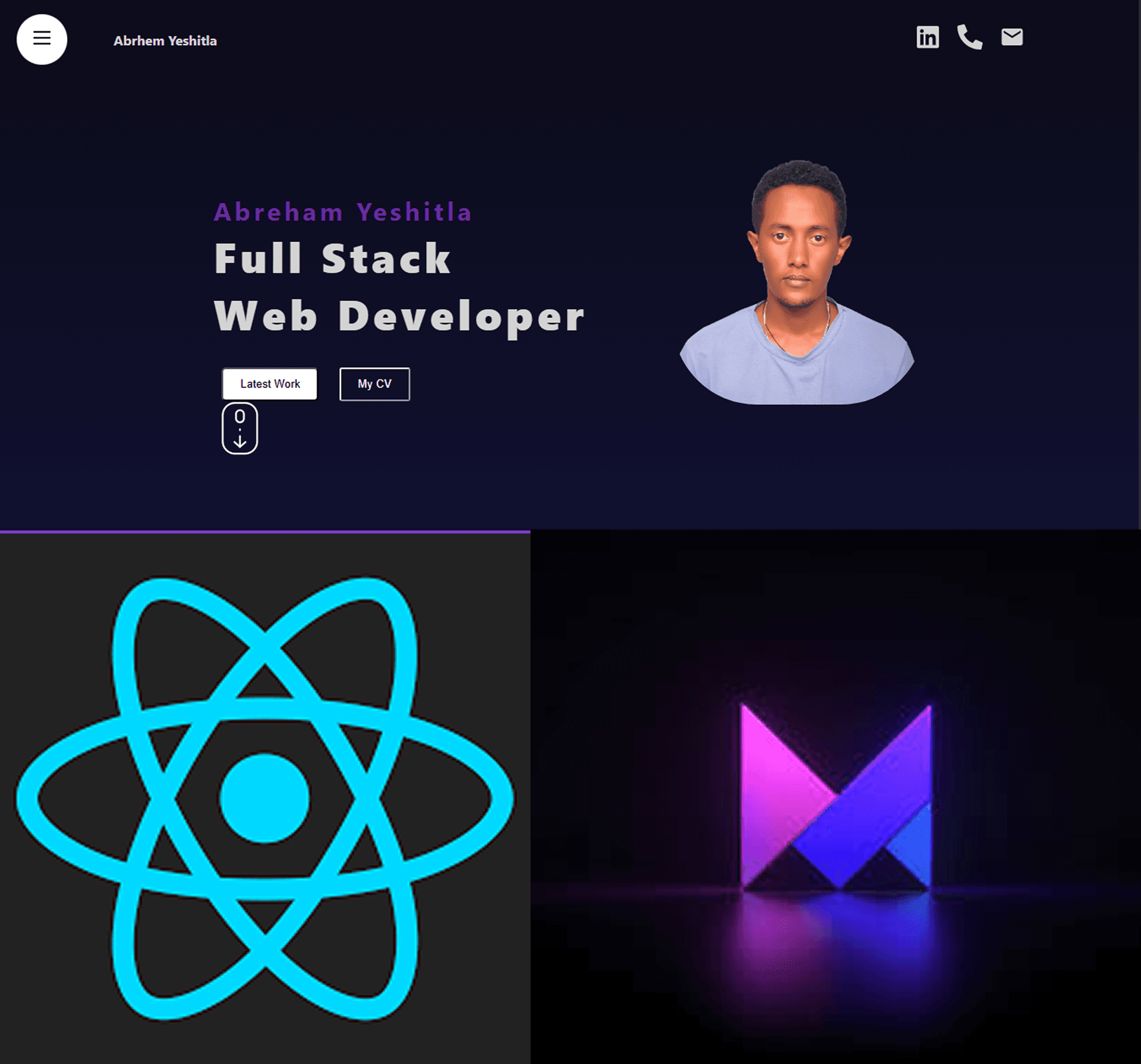 Portfolio Website project preview